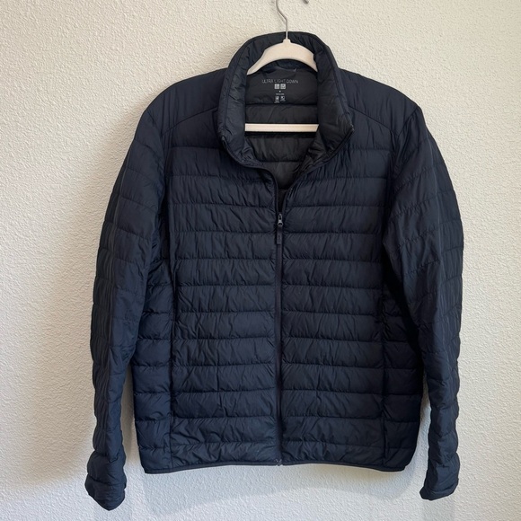 Uniqlo Womens Ultra Light 90% Down Jacket Size M Blue Insulated Lightweight - Picture 1 of 10